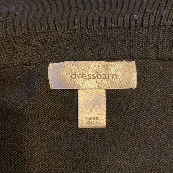 Dressbarn Shawl collar sweater cardigan vest black attached three layer … - Picture 7 of 7